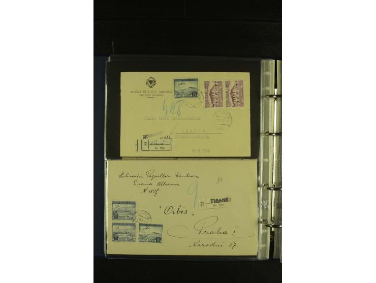1934/65 (ca.), 95 Briefe und Karten, dabei Reco und Luftpost, incl. in die CSR gelaufen