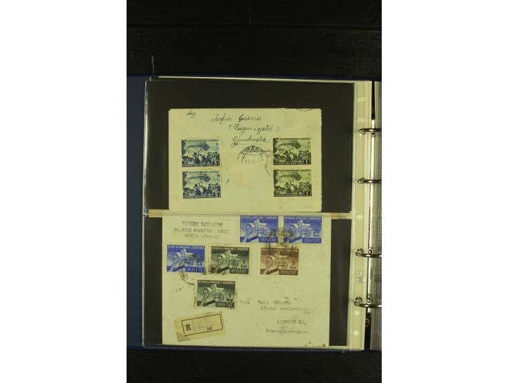 1934/65 (ca.), 95 Briefe und Karten, dabei Reco und Luftpost, incl. in die CSR gelaufen