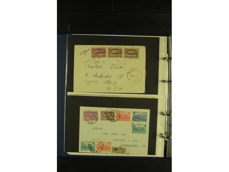 1934/65 (ca.), 95 Briefe und Karten, dabei Reco und Luftpost, incl. in die CSR gelaufen