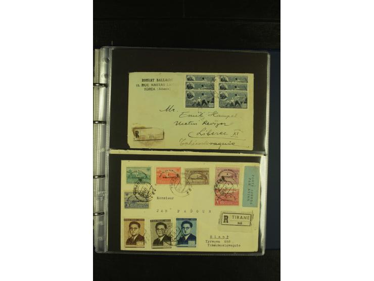 1934/65 (ca.), 95 Briefe und Karten, dabei Reco und Luftpost, incl. in die CSR gelaufen