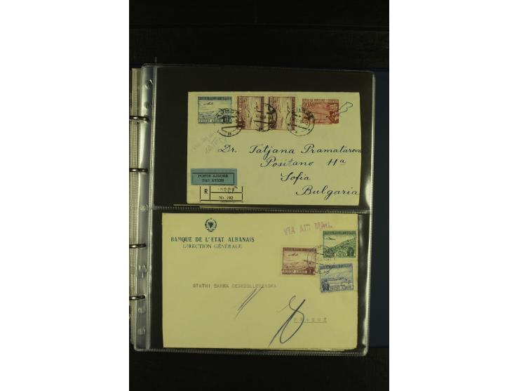 1934/65 (ca.), 95 Briefe und Karten, dabei Reco und Luftpost, incl. in die CSR gelaufen