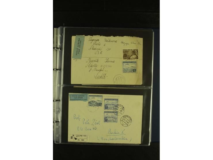 1934/65 (ca.), 95 Briefe und Karten, dabei Reco und Luftpost, incl. in die CSR gelaufen