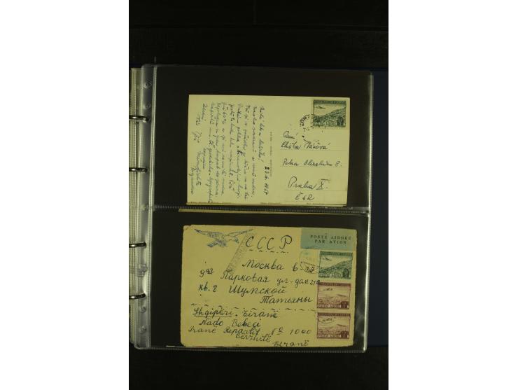 1934/65 (ca.), 95 Briefe und Karten, dabei Reco und Luftpost, incl. in die CSR gelaufen