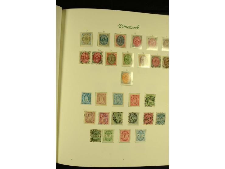 1851/1976, postfrische, ungebrauchte und gestempelte Sammlung mit u.a. Mi.-Nr. 2, 6, 10, 66, 81, 180-81, Porto, Postfähre etc
