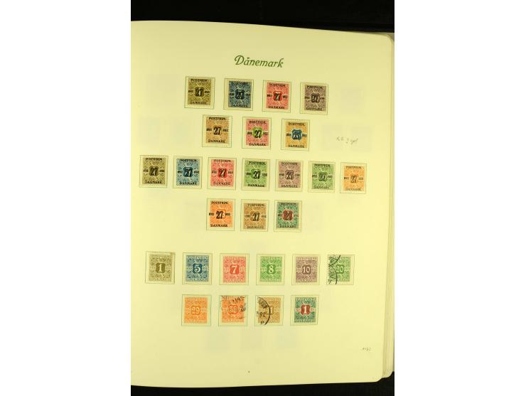 1851/1976, postfrische, ungebrauchte und gestempelte Sammlung mit u.a. Mi.-Nr. 2, 6, 10, 66, 81, 180-81, Porto, Postfähre etc