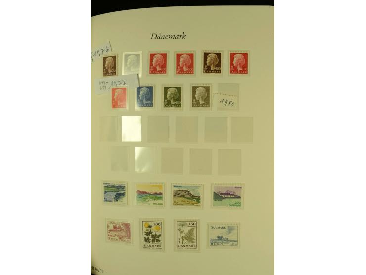 1851/1976, postfrische, ungebrauchte und gestempelte Sammlung mit u.a. Mi.-Nr. 2, 6, 10, 66, 81, 180-81, Porto, Postfähre etc