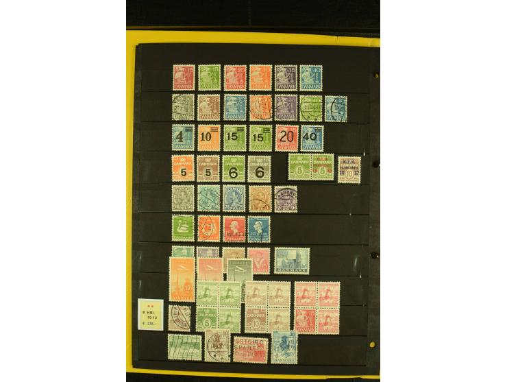 1851/1981, postfrische, ungebrauchte und gestempelte Sammlung mit guten Werten wie Mi.-Nr. 2, 66, Porto, Postfähre und Grönla