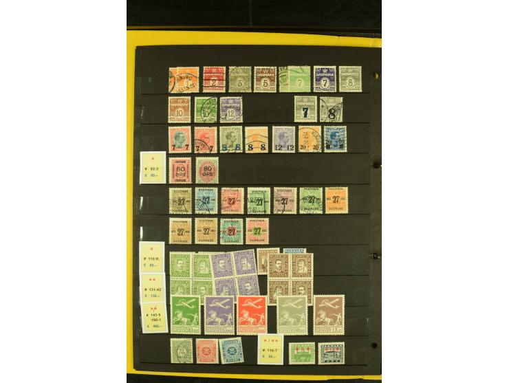 1851/1981, postfrische, ungebrauchte und gestempelte Sammlung mit guten Werten wie Mi.-Nr. 2, 66, Porto, Postfähre und Grönla