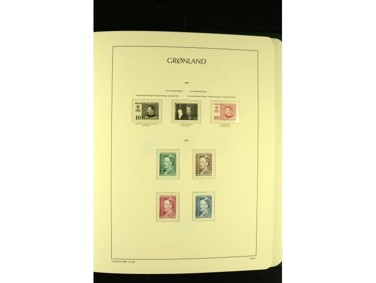 1938/95, postfrische kpl. Sammlung, dazu Färöer 1975/93, kpl. postfrisch