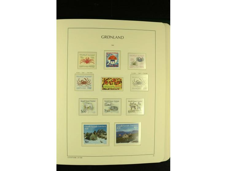 1938/95, postfrische kpl. Sammlung, dazu Färöer 1975/93, kpl. postfrisch