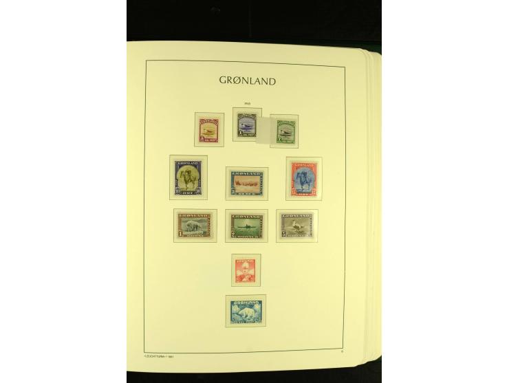 1938/95, postfrische kpl. Sammlung, dazu Färöer 1975/93, kpl. postfrisch