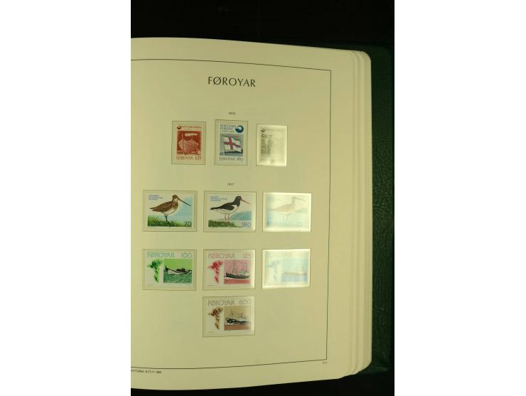 1938/95, postfrische kpl. Sammlung, dazu Färöer 1975/93, kpl. postfrisch