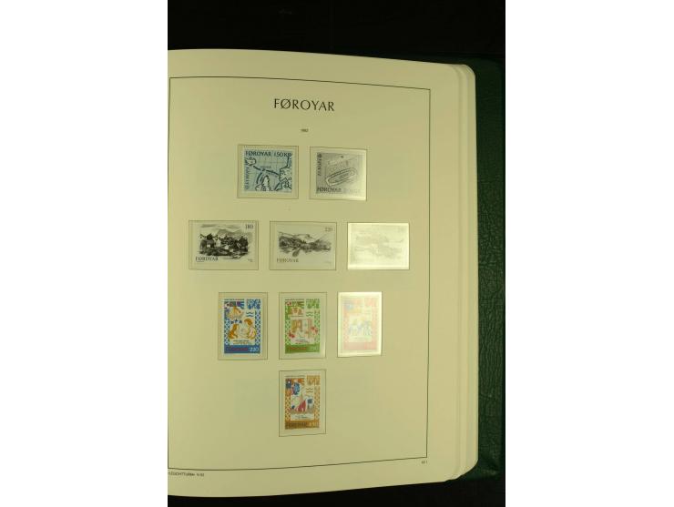 1938/95, postfrische kpl. Sammlung, dazu Färöer 1975/93, kpl. postfrisch