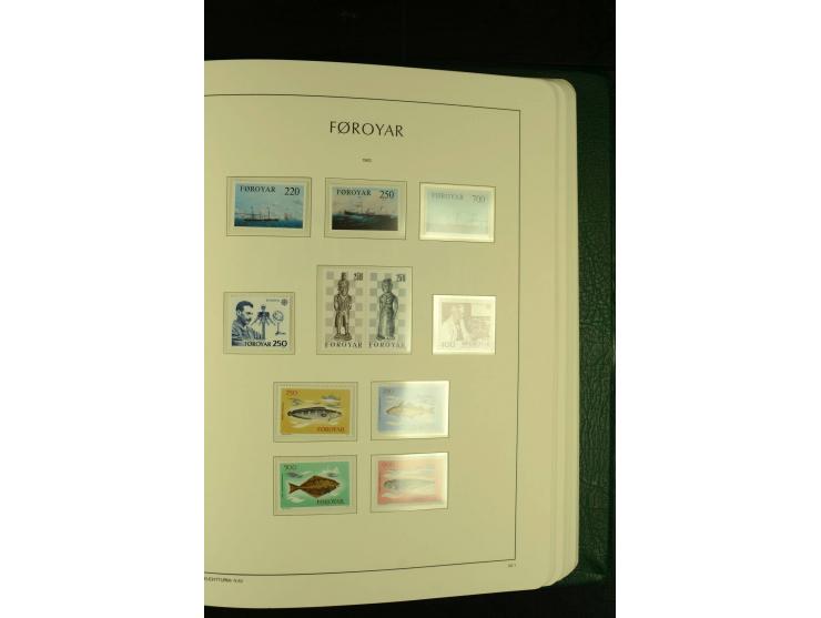 1938/95, postfrische kpl. Sammlung, dazu Färöer 1975/93, kpl. postfrisch