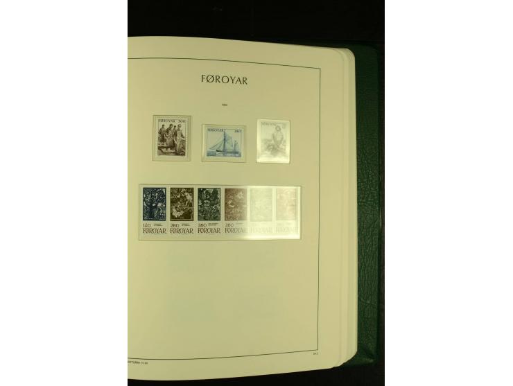 1938/95, postfrische kpl. Sammlung, dazu Färöer 1975/93, kpl. postfrisch