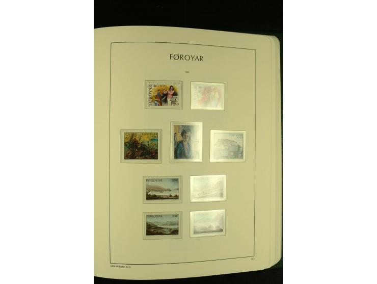 1938/95, postfrische kpl. Sammlung, dazu Färöer 1975/93, kpl. postfrisch