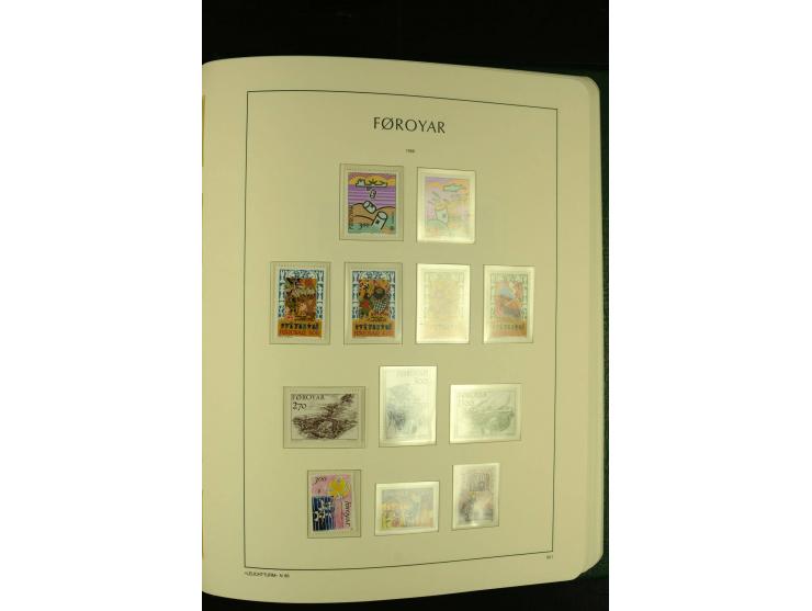 1938/95, postfrische kpl. Sammlung, dazu Färöer 1975/93, kpl. postfrisch