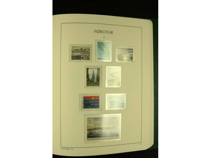 1938/95, postfrische kpl. Sammlung, dazu Färöer 1975/93, kpl. postfrisch