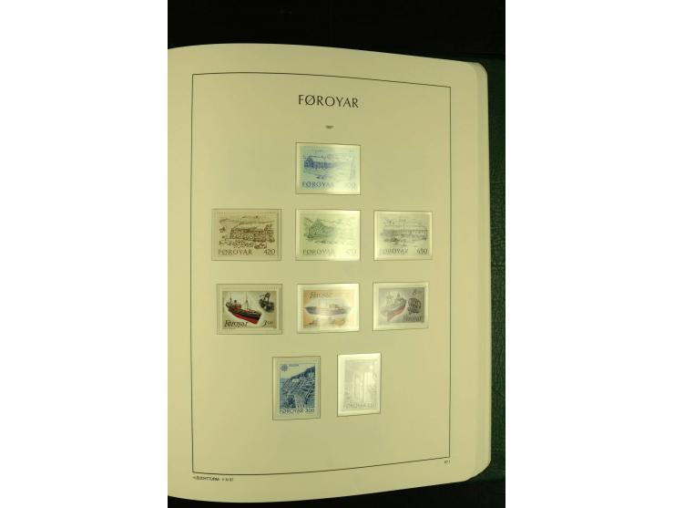 1938/95, postfrische kpl. Sammlung, dazu Färöer 1975/93, kpl. postfrisch