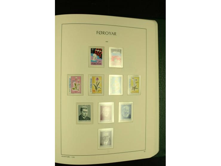 1938/95, postfrische kpl. Sammlung, dazu Färöer 1975/93, kpl. postfrisch