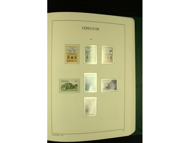 1938/95, postfrische kpl. Sammlung, dazu Färöer 1975/93, kpl. postfrisch