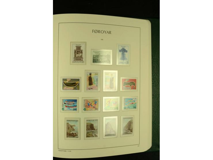 1938/95, postfrische kpl. Sammlung, dazu Färöer 1975/93, kpl. postfrisch