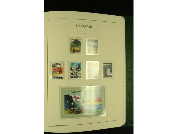 1938/95, postfrische kpl. Sammlung, dazu Färöer 1975/93, kpl. postfrisch
