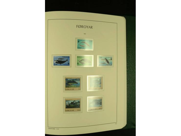 1938/95, postfrische kpl. Sammlung, dazu Färöer 1975/93, kpl. postfrisch