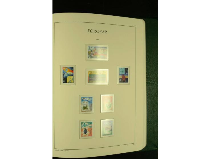 1938/95, postfrische kpl. Sammlung, dazu Färöer 1975/93, kpl. postfrisch