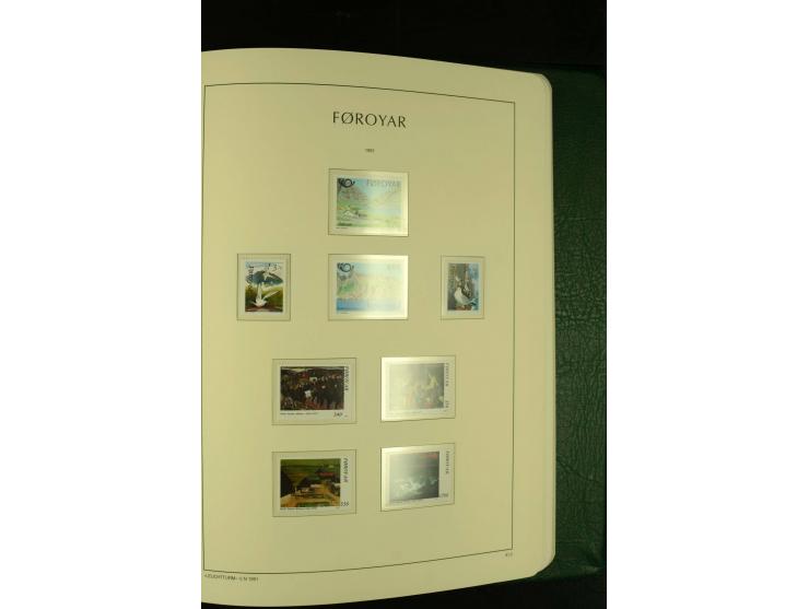 1938/95, postfrische kpl. Sammlung, dazu Färöer 1975/93, kpl. postfrisch