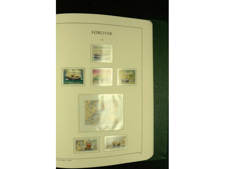 1938/95, postfrische kpl. Sammlung, dazu Färöer 1975/93, kpl. postfrisch