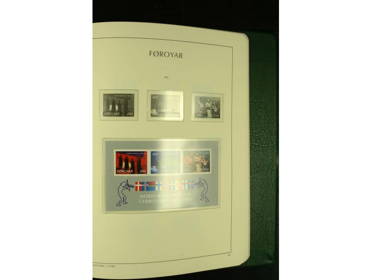 1938/95, postfrische kpl. Sammlung, dazu Färöer 1975/93, kpl. postfrisch