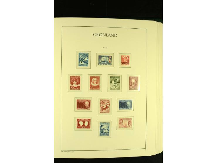 1938/95, postfrische kpl. Sammlung, dazu Färöer 1975/93, kpl. postfrisch