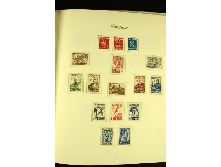 1856/1974, postfrische, ungebrauchte und gestempelte Sammlung mit u.a. Mi.-Nr. 2, 3-4, 10, 11, 35-47 etc., Zungenmarken teils