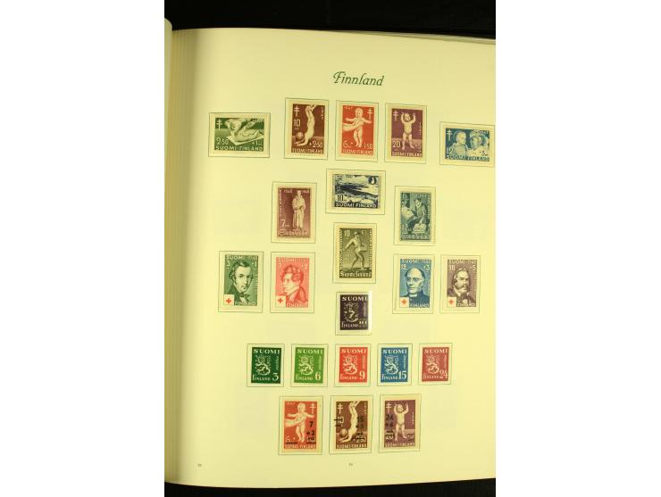 1856/1974, postfrische, ungebrauchte und gestempelte Sammlung mit u.a. Mi.-Nr. 2, 3-4, 10, 11, 35-47 etc., Zungenmarken teils