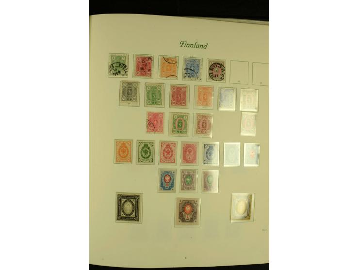 1856/1974, postfrische, ungebrauchte und gestempelte Sammlung mit u.a. Mi.-Nr. 2, 3-4, 10, 11, 35-47 etc., Zungenmarken teils