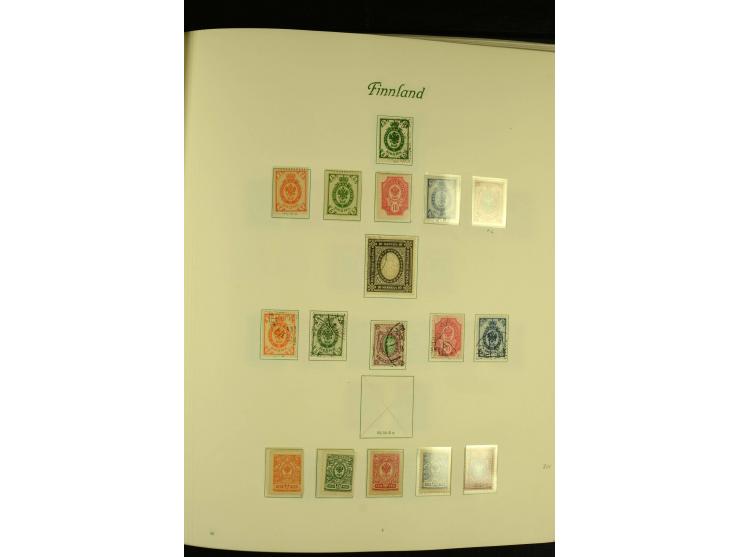 1856/1974, postfrische, ungebrauchte und gestempelte Sammlung mit u.a. Mi.-Nr. 2, 3-4, 10, 11, 35-47 etc., Zungenmarken teils
