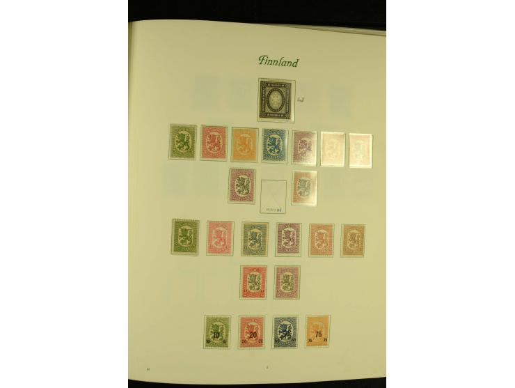1856/1974, postfrische, ungebrauchte und gestempelte Sammlung mit u.a. Mi.-Nr. 2, 3-4, 10, 11, 35-47 etc., Zungenmarken teils
