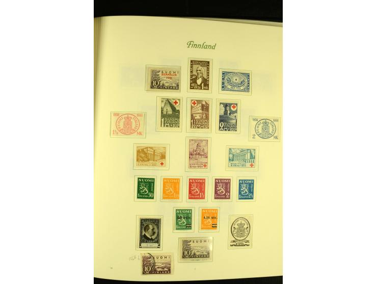 1856/1974, postfrische, ungebrauchte und gestempelte Sammlung mit u.a. Mi.-Nr. 2, 3-4, 10, 11, 35-47 etc., Zungenmarken teils