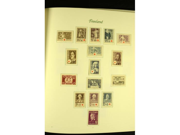 1856/1974, postfrische, ungebrauchte und gestempelte Sammlung mit u.a. Mi.-Nr. 2, 3-4, 10, 11, 35-47 etc., Zungenmarken teils