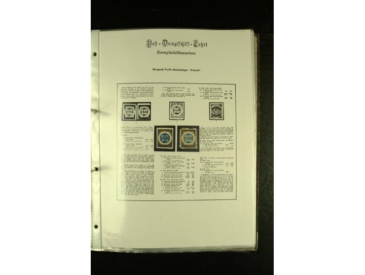 1867/1925, interessante Sammlung "Dampfschiff-Postmarken" mit ca. 140 losen Marken, dabei bessere Ausgaben (u.a. von der Borg