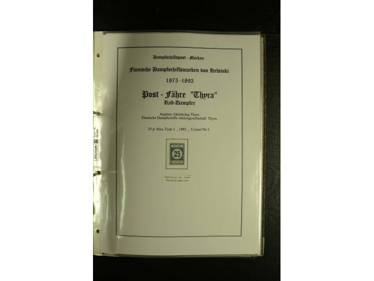 1867/1925, interessante Sammlung "Dampfschiff-Postmarken" mit ca. 140 losen Marken, dabei bessere Ausgaben (u.a. von der Borg