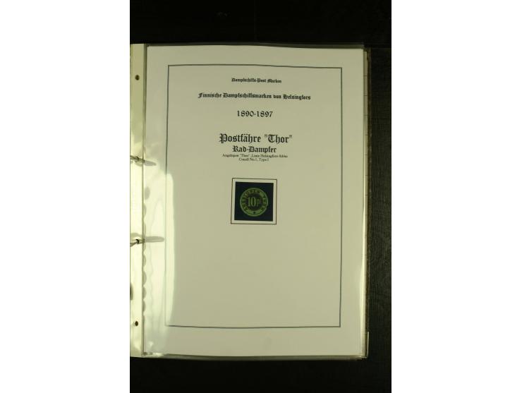 1867/1925, interessante Sammlung "Dampfschiff-Postmarken" mit ca. 140 losen Marken, dabei bessere Ausgaben (u.a. von der Borg