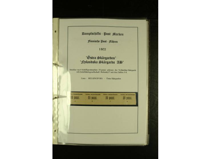 1867/1925, interessante Sammlung "Dampfschiff-Postmarken" mit ca. 140 losen Marken, dabei bessere Ausgaben (u.a. von der Borg