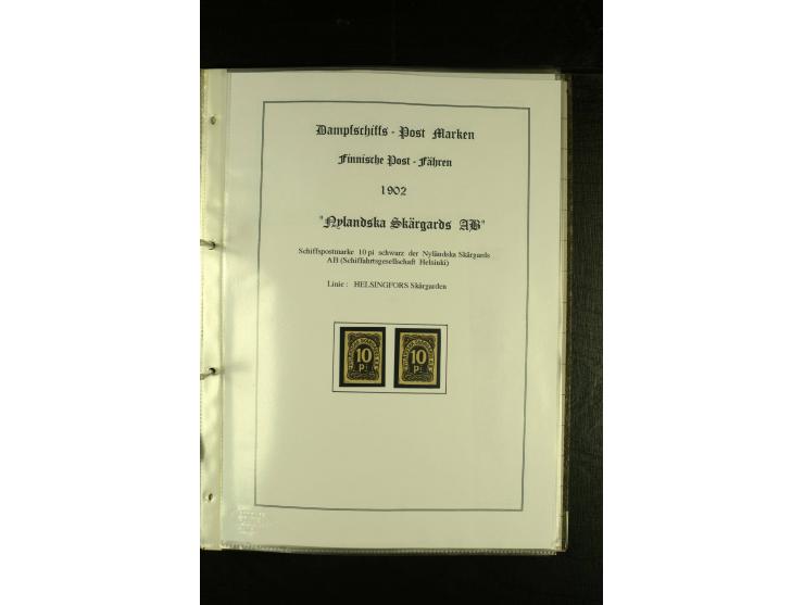 1867/1925, interessante Sammlung "Dampfschiff-Postmarken" mit ca. 140 losen Marken, dabei bessere Ausgaben (u.a. von der Borg