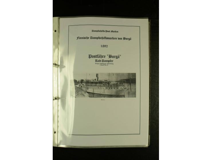 1867/1925, interessante Sammlung "Dampfschiff-Postmarken" mit ca. 140 losen Marken, dabei bessere Ausgaben (u.a. von der Borg