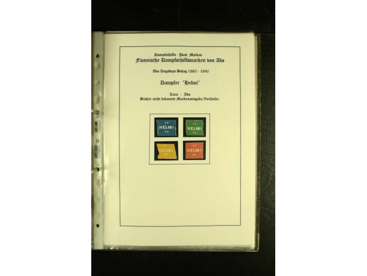 1867/1925, interessante Sammlung "Dampfschiff-Postmarken" mit ca. 140 losen Marken, dabei bessere Ausgaben (u.a. von der Borg