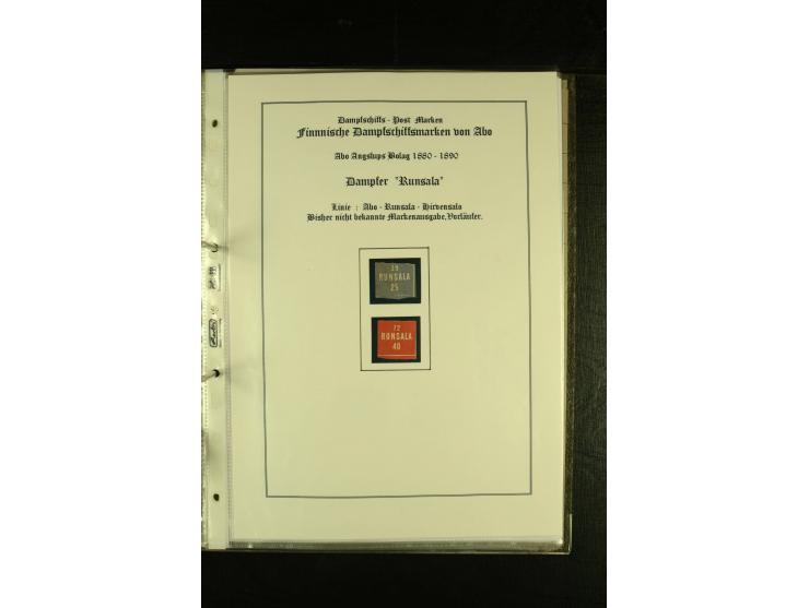 1867/1925, interessante Sammlung "Dampfschiff-Postmarken" mit ca. 140 losen Marken, dabei bessere Ausgaben (u.a. von der Borg