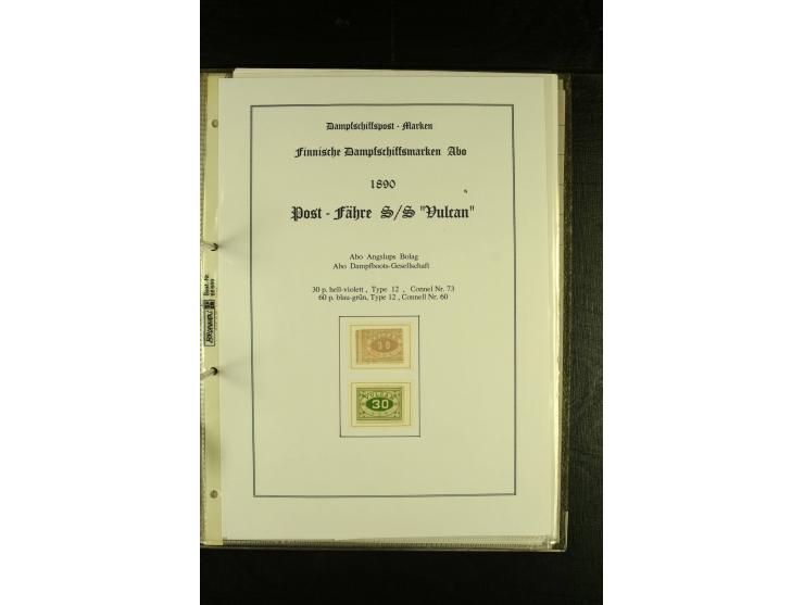 1867/1925, interessante Sammlung "Dampfschiff-Postmarken" mit ca. 140 losen Marken, dabei bessere Ausgaben (u.a. von der Borg