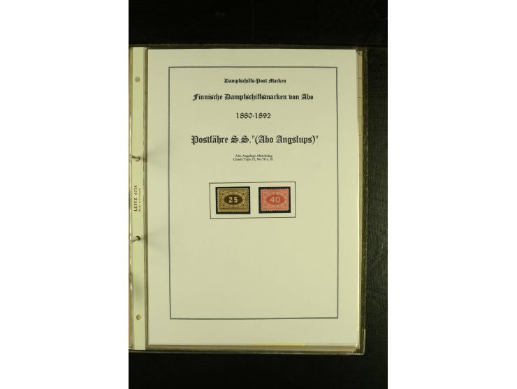 1867/1925, interessante Sammlung "Dampfschiff-Postmarken" mit ca. 140 losen Marken, dabei bessere Ausgaben (u.a. von der Borg